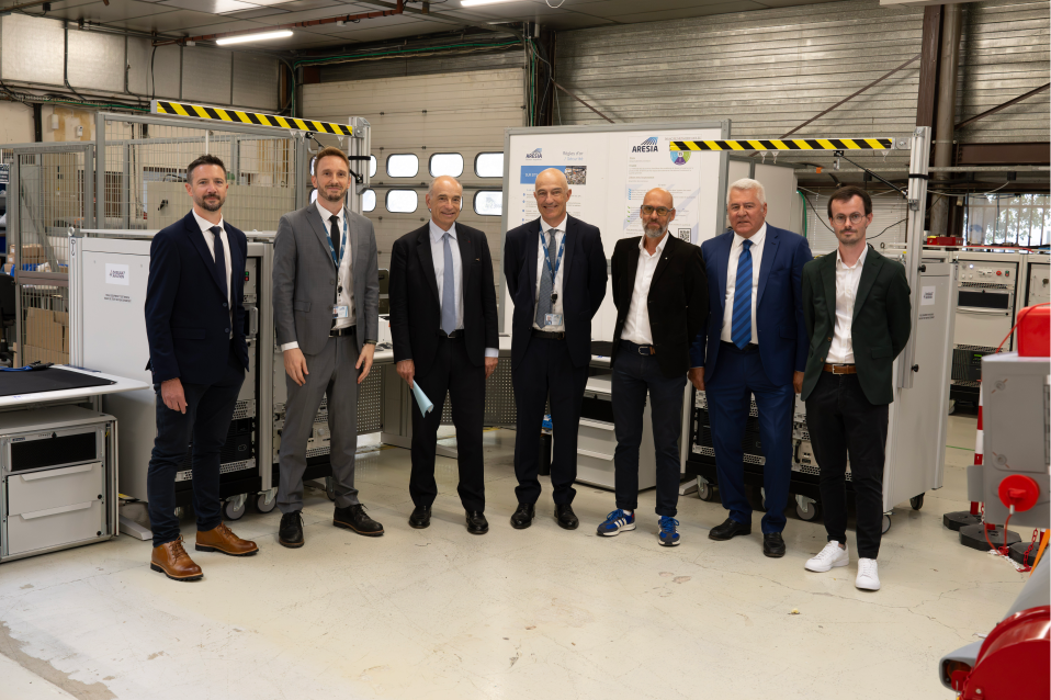 Jean-François COPÉ en visite chez ARESIA